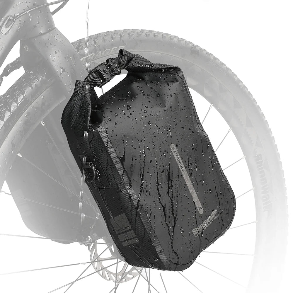 Rhinowalk 4L Waterproof Fork Bag Rack Bag Shoulder Bag for E-Scooter, Bike