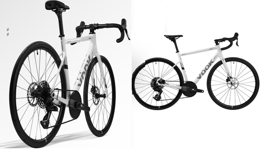 VOOK ONE 2.0 Road Bike Lightweight 7.8kg, 1290g aluminum frame + 345g carbon fork